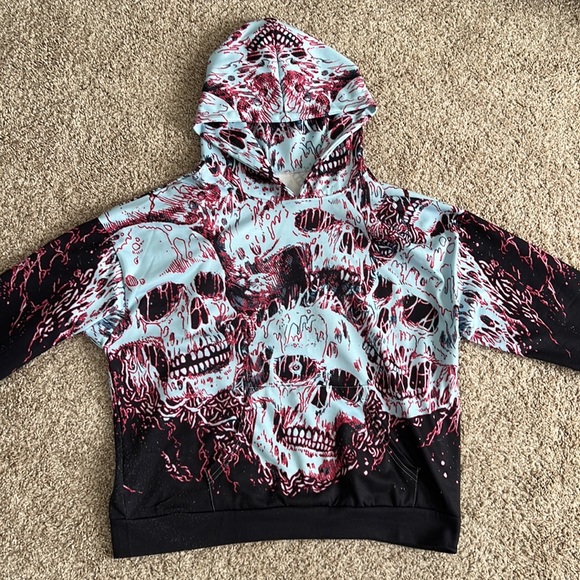 Sculls printed Hoodie - Picture 3 of 5
